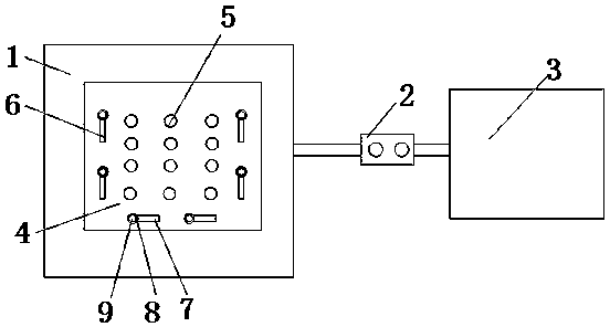 PCB (printed circuit board) positioning and blowing jig