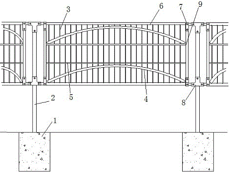 Long-span highway anti-dazzle separating mesh