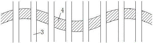 Long-span highway anti-dazzle separating mesh