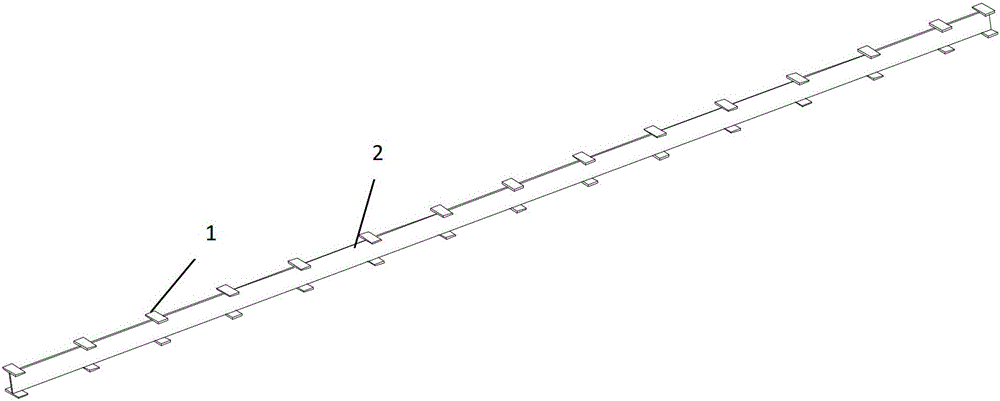 Embedded shear connector for steel web prestressed concrete composite slab