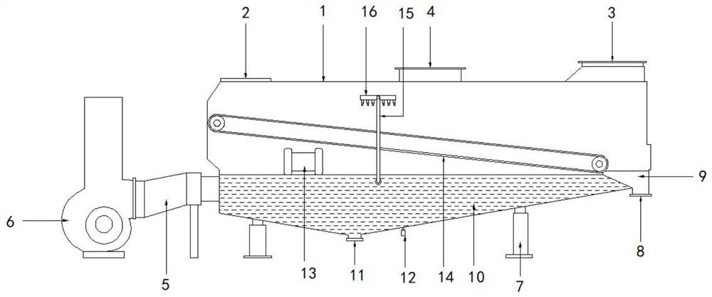 Temperature compensation cooling system based on quartz sand production