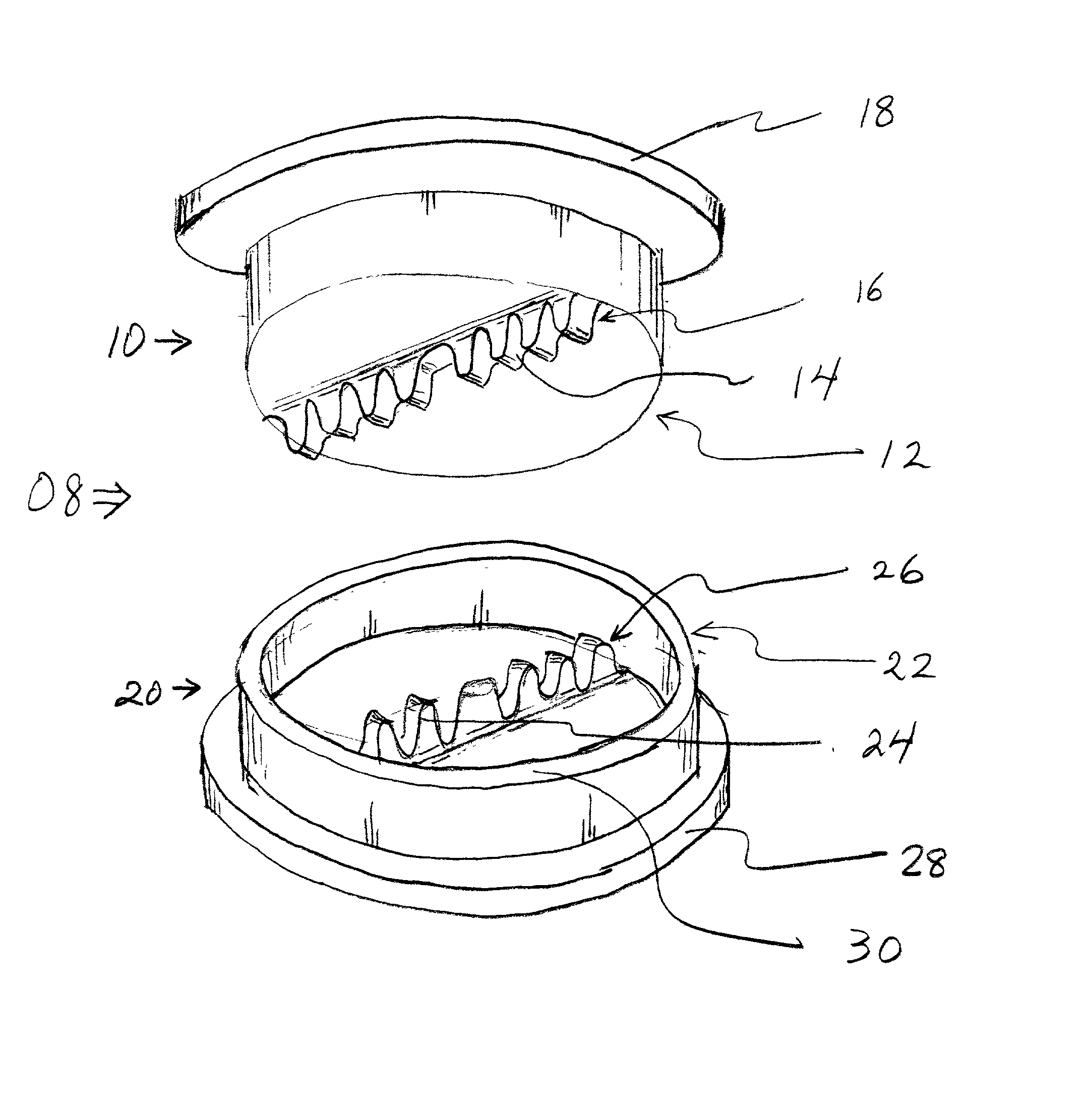 Rotary kitchen garlic tool