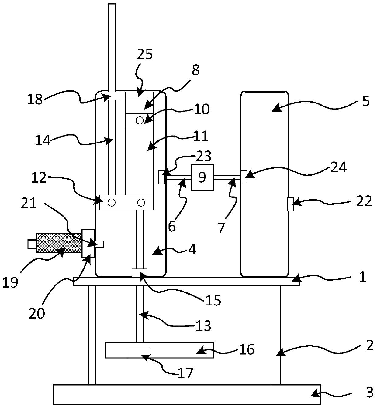 Device and method for measuring volume expansion characteristics of material under tensile load