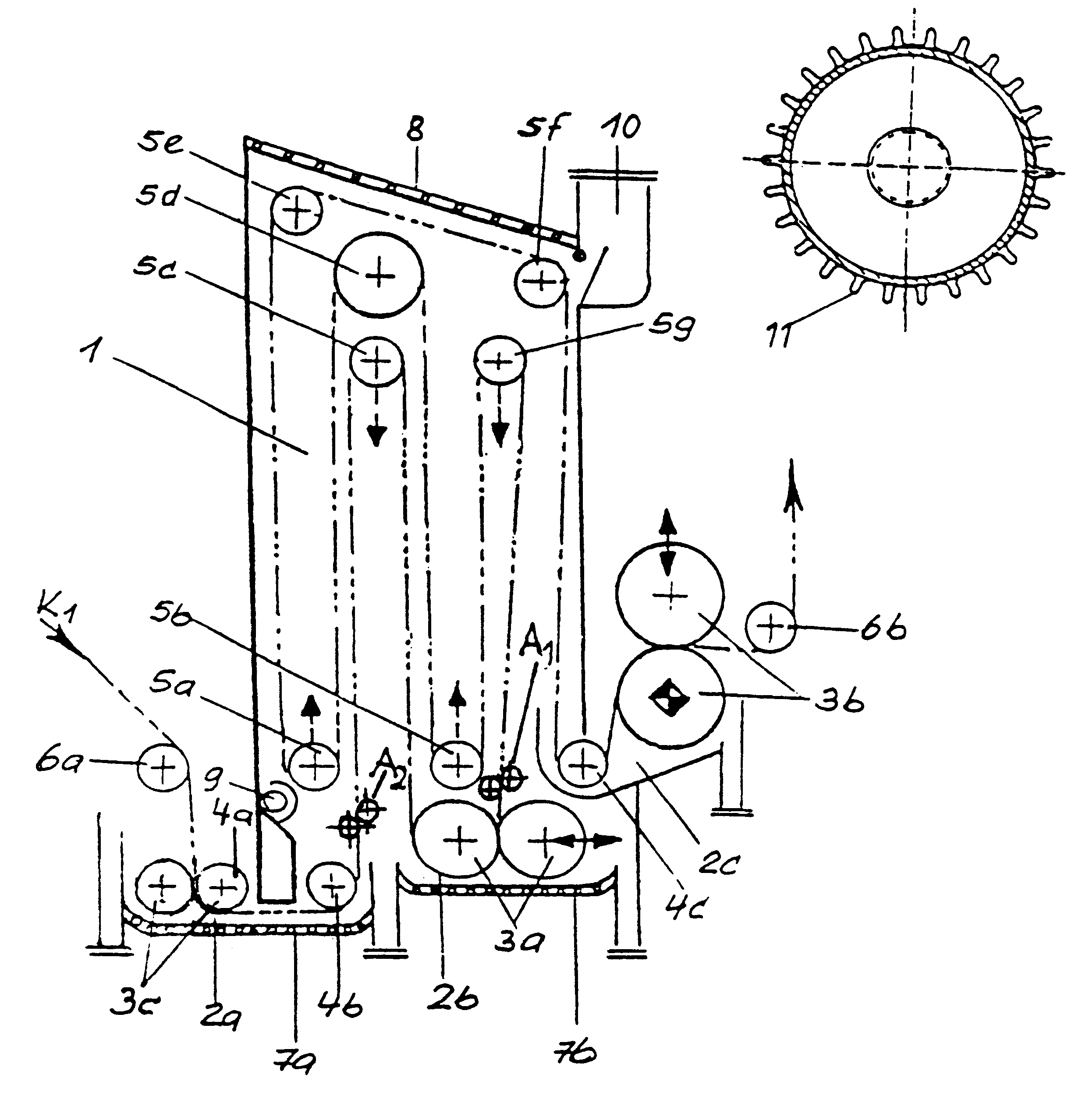 Method and device for continuous dyeing of warp ends