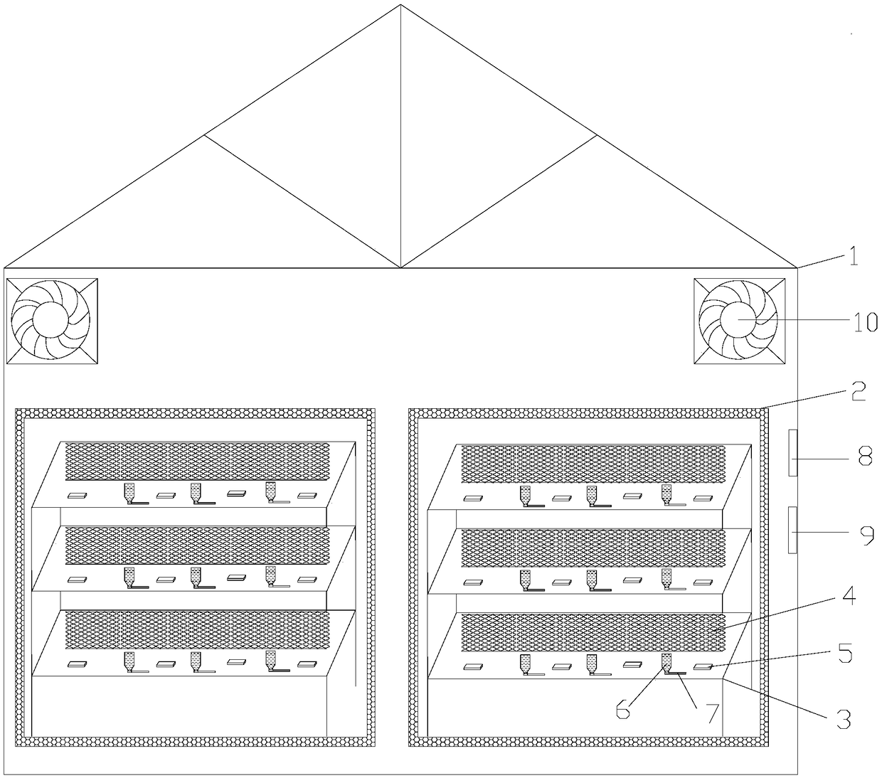 Suspended mesh bags for opisthoplatia orientalis and breeding method for opisthoplatia orientalis