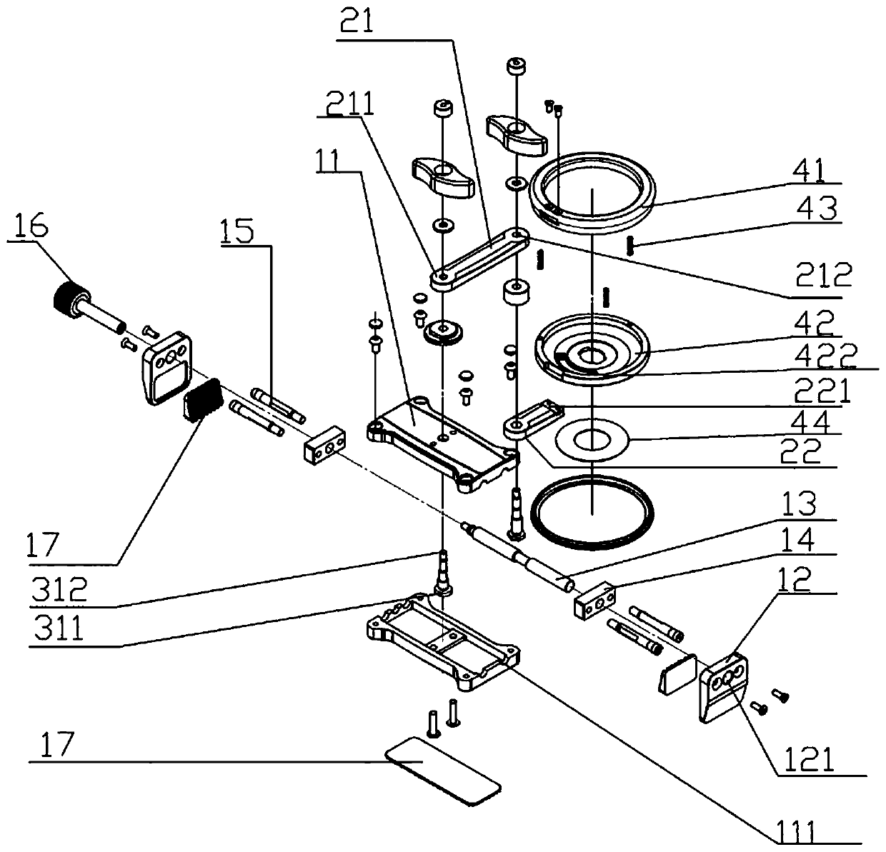 Lens connection device