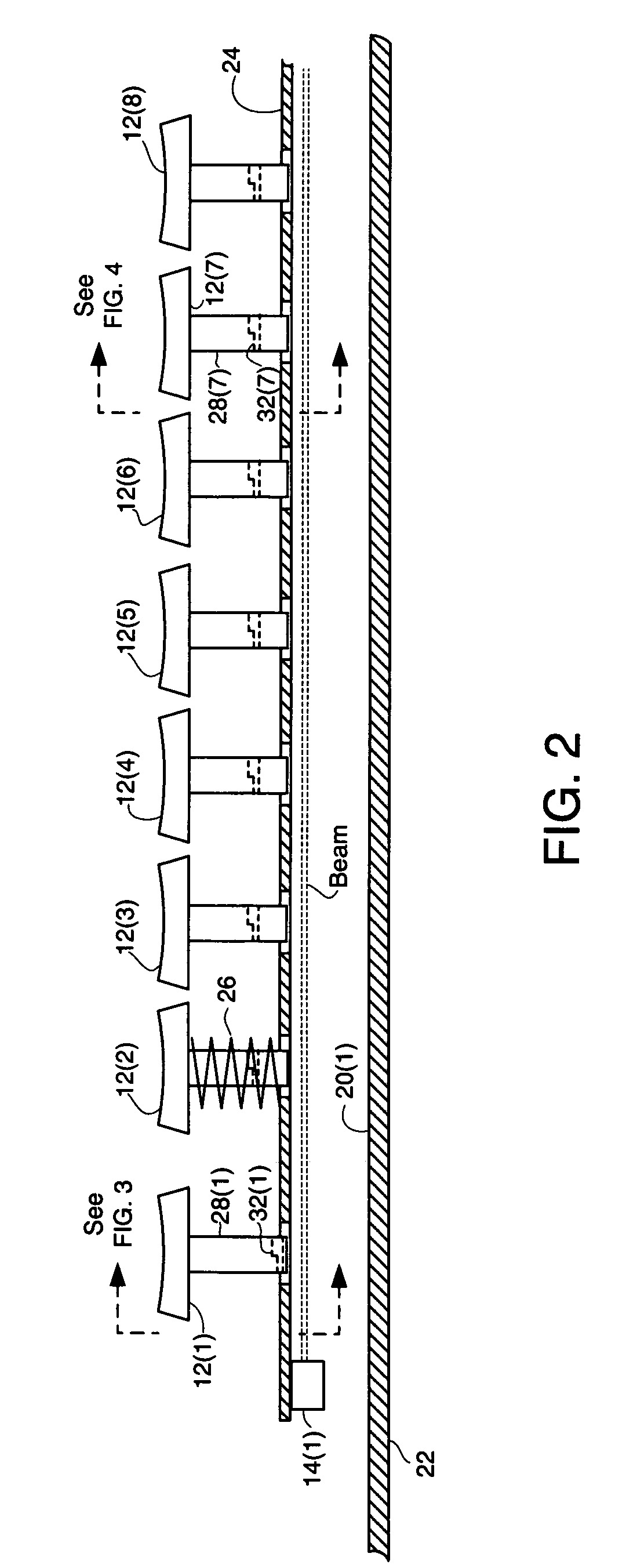 Keyboard or other input device using ranging for detection of control piece movement