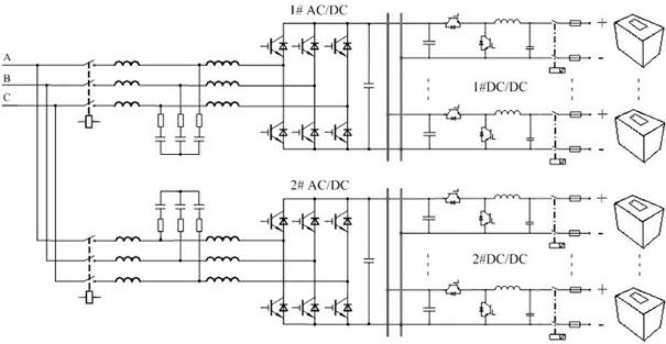 A large-scale energy storage device and its main circuit