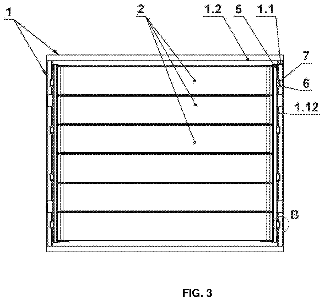 Collapsible multi-tray packaging with flexible insert cells for transport of goods