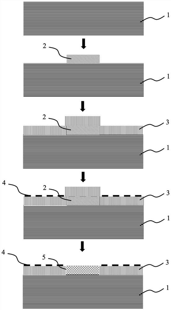 Surface acoustic wave filter with discontinuous substrate structure and preparation method of surface acoustic wave filter