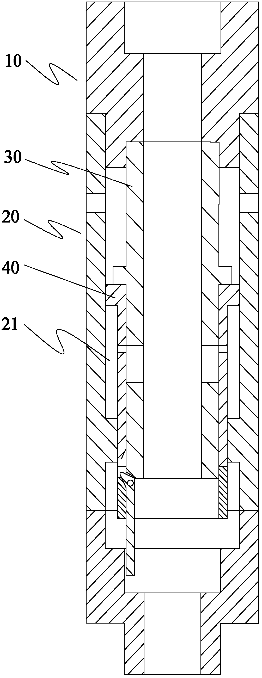 Self-balanced underground full-bore check valve