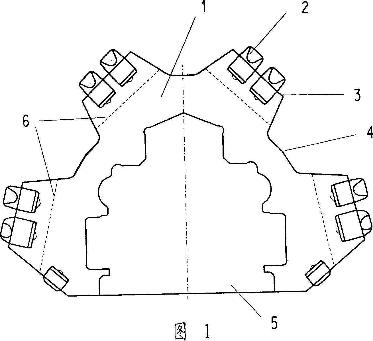 Roller bit with parallelly inlaid teeth