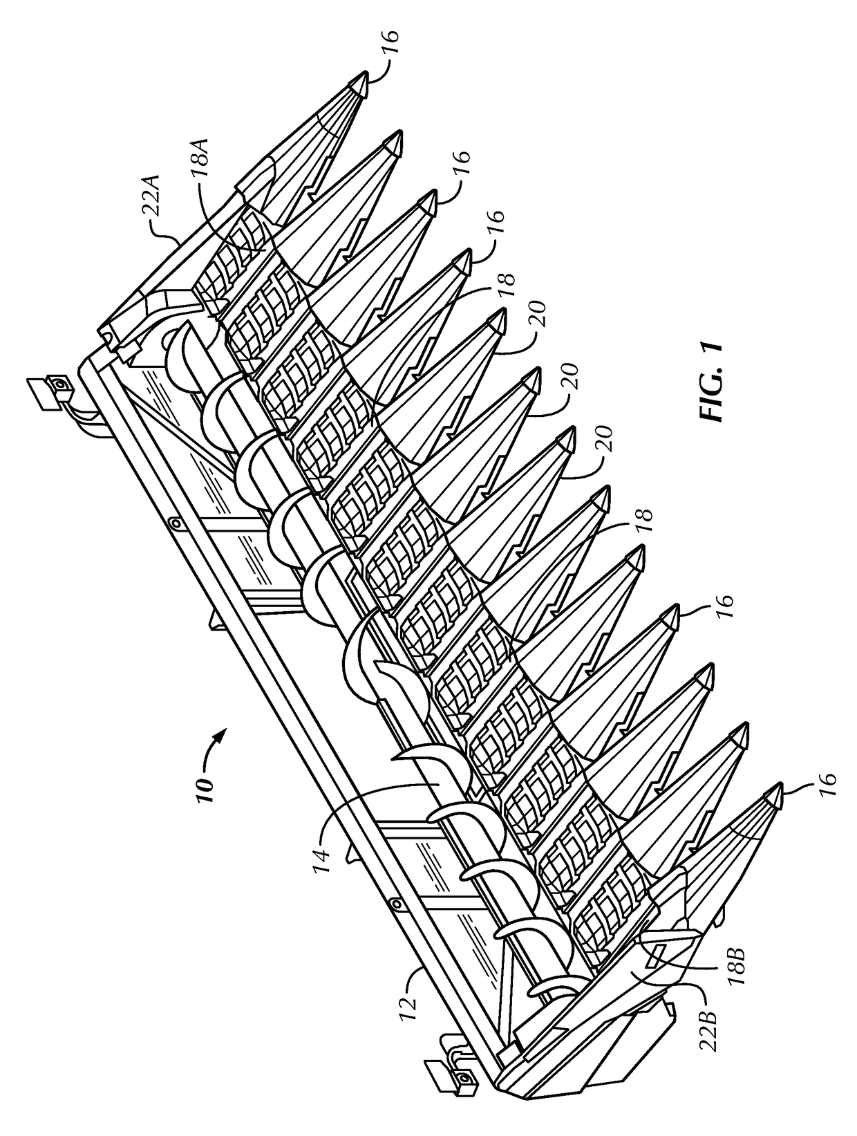 Header end hood mount for an agricultural harvester