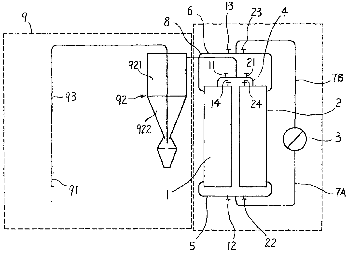 Energy-converting attraction-type power system