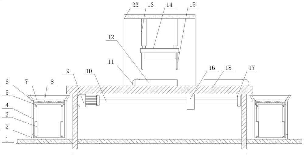 Stamping device for production and machining of automobile spare parts