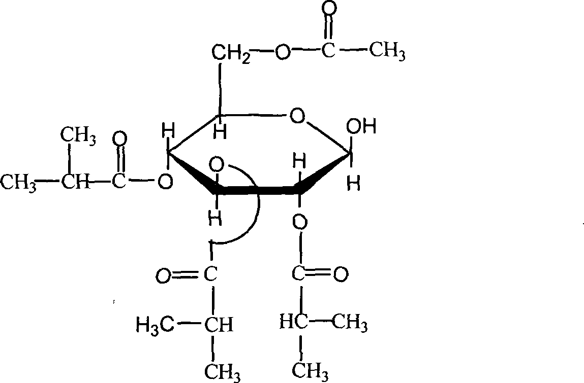 Application of 6-0- acetyl-2,3,4-tri-0-isobutyryl-Beta-D-glucopyranose in cigarette