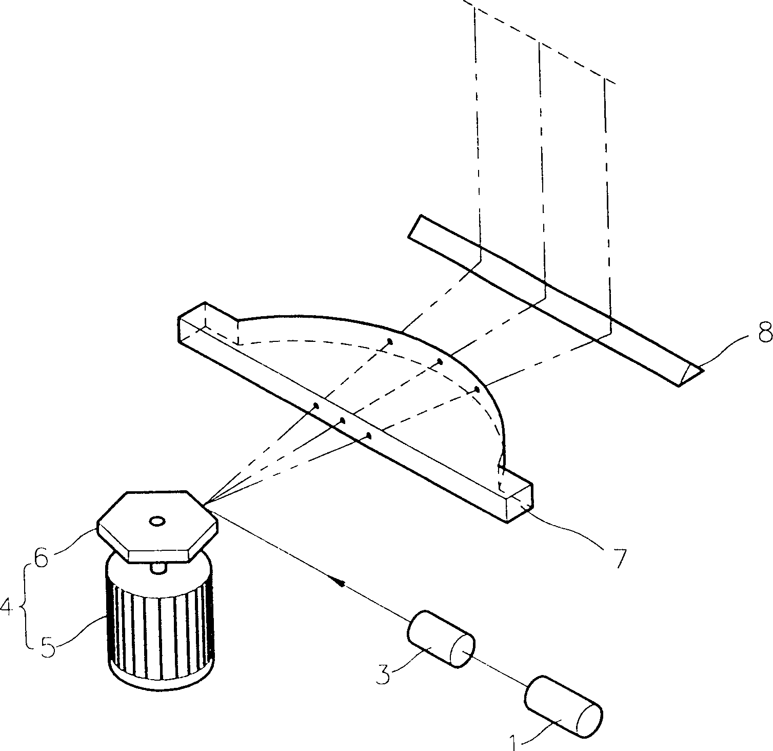 Multibeam scanning apparatus