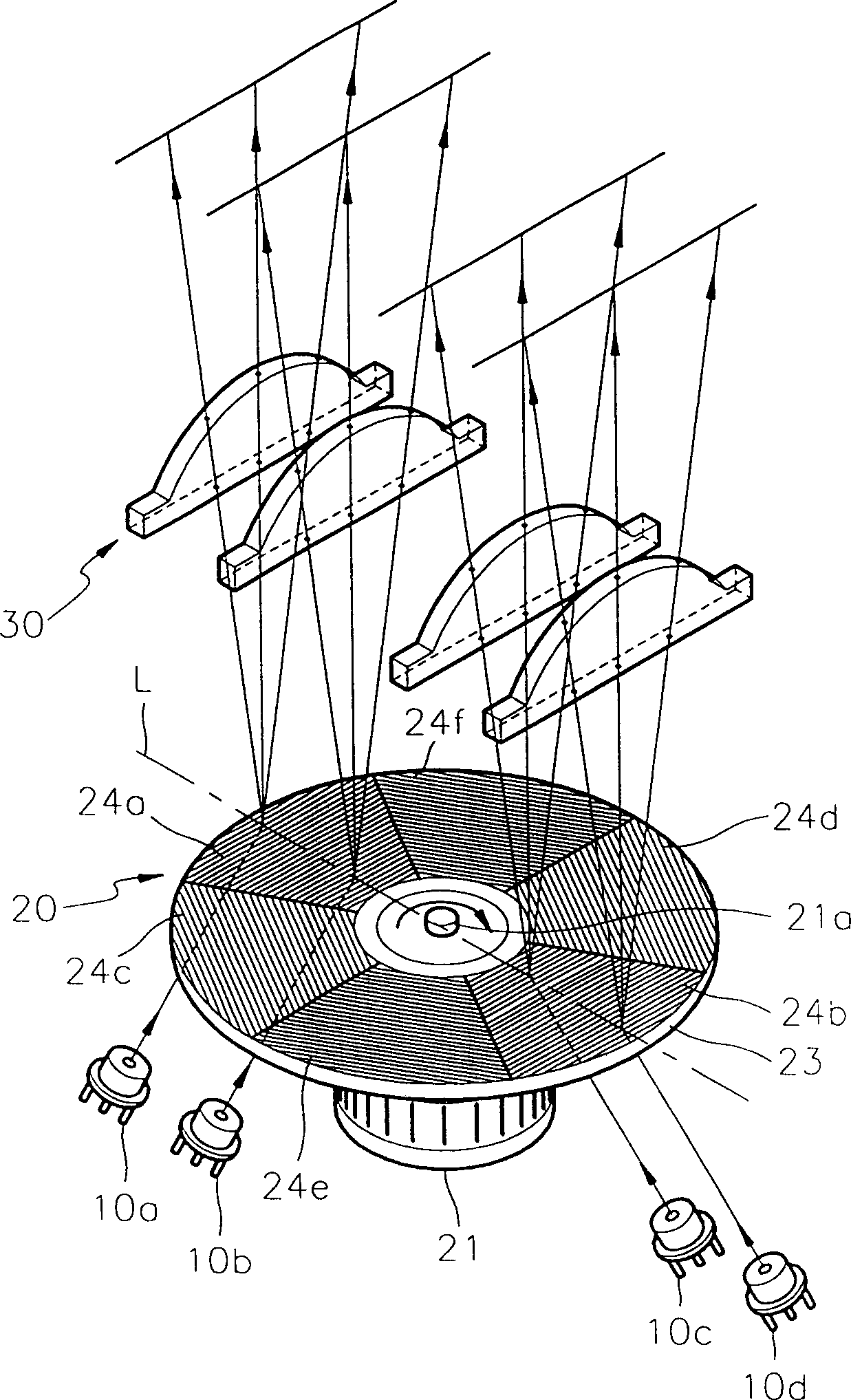 Multibeam scanning apparatus