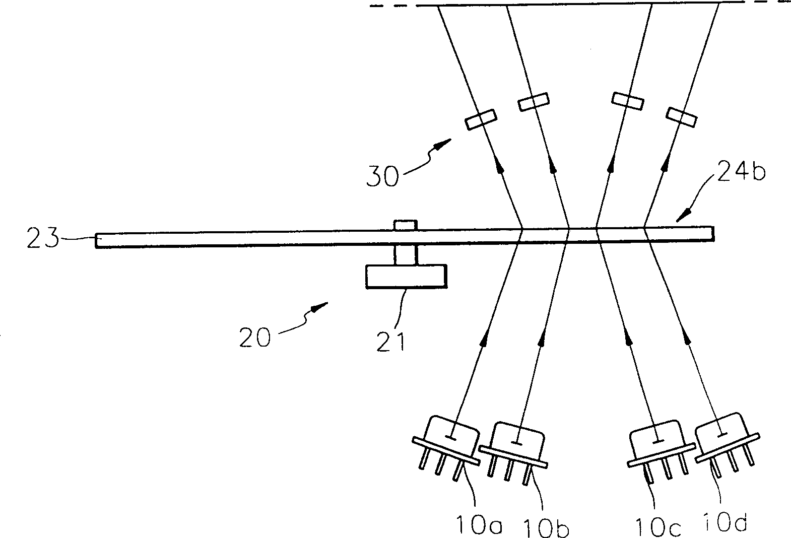 Multibeam scanning apparatus