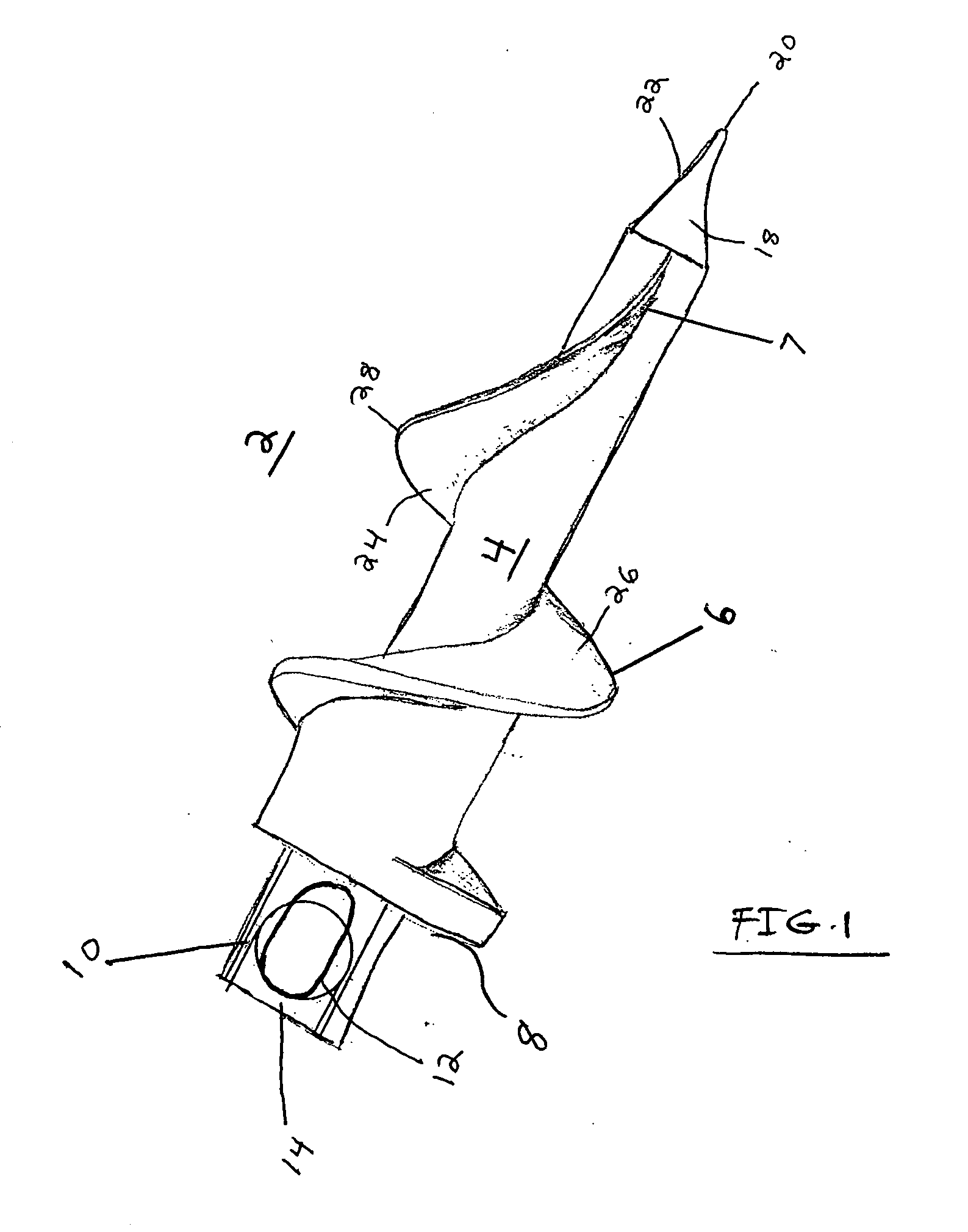 Threaded suture anchor with starting pitch