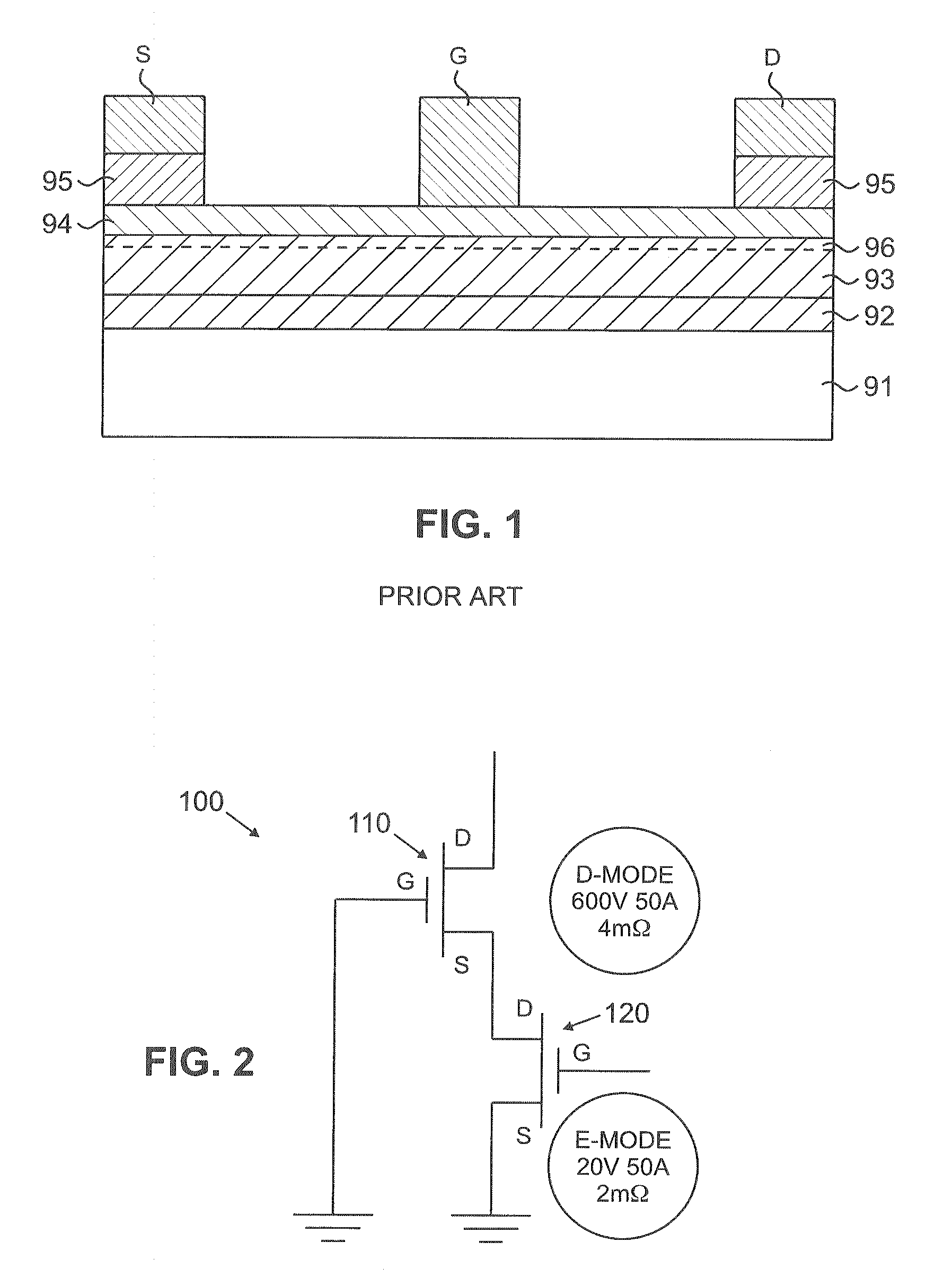 Cascode circuit employing a depletion-mode, GaN-based FET