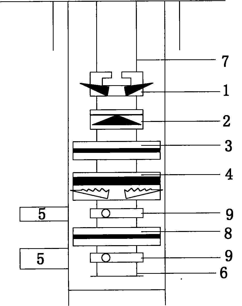 Fully-enclosed device of upper part of injecting layer for downhole operation of high-pressure water injection well