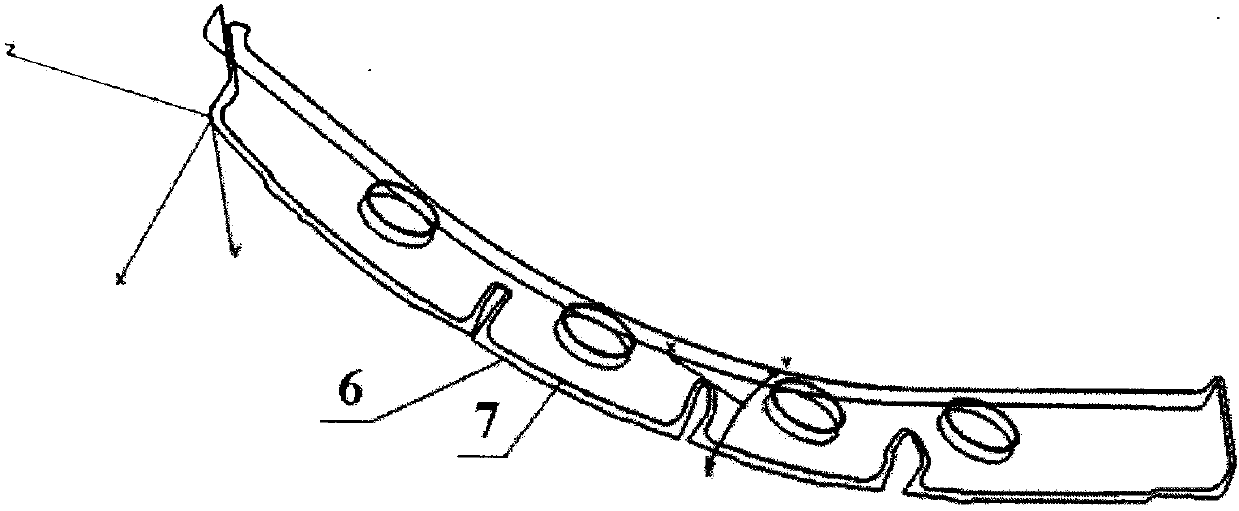 Blank preparation method for rubber bladder formed thin-walled part