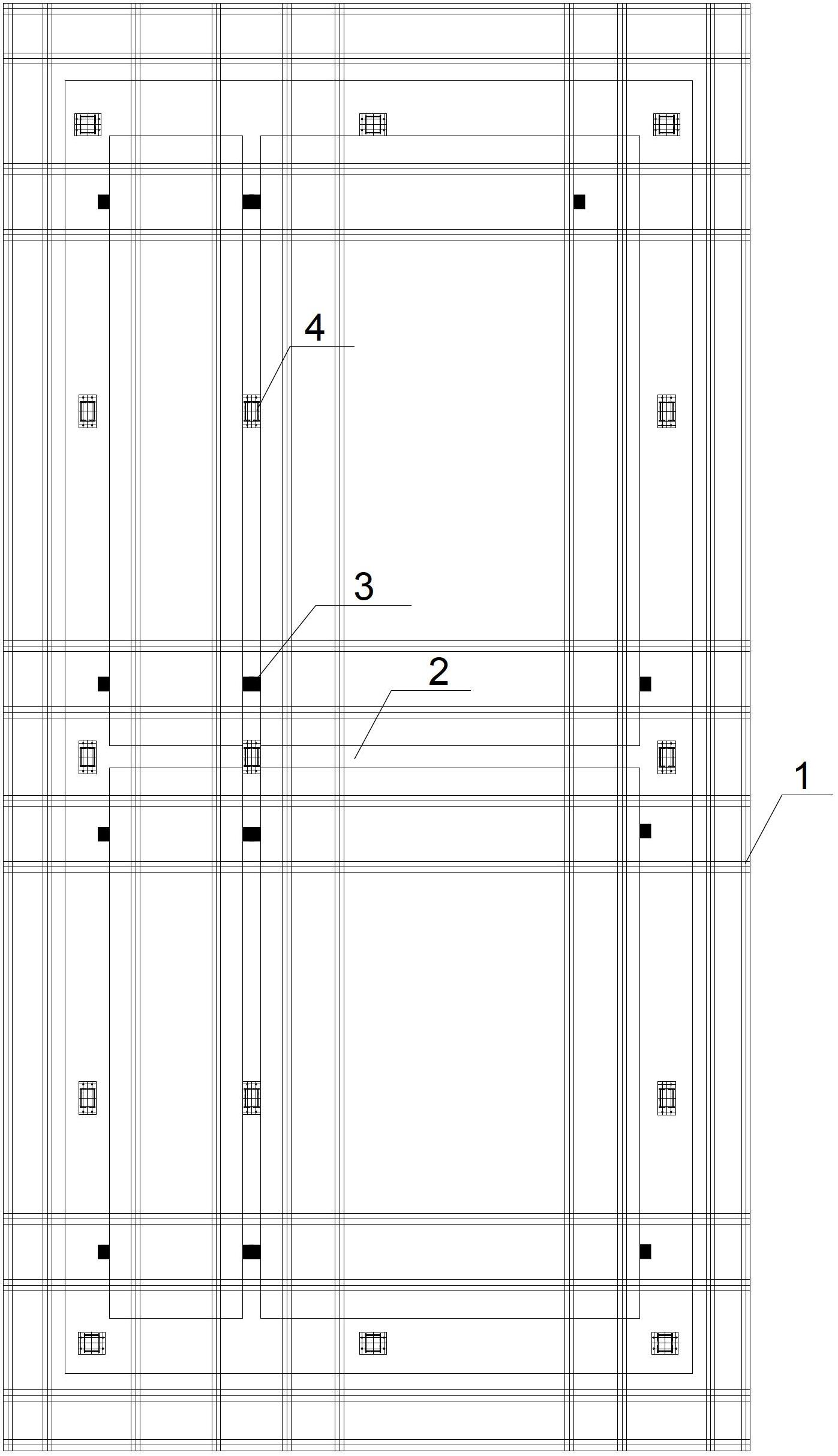 System for alternatively supporting whole lifting steel platform formwork by steel column casing rack and construction method