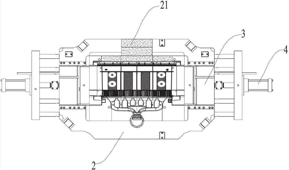 Pressure casting die