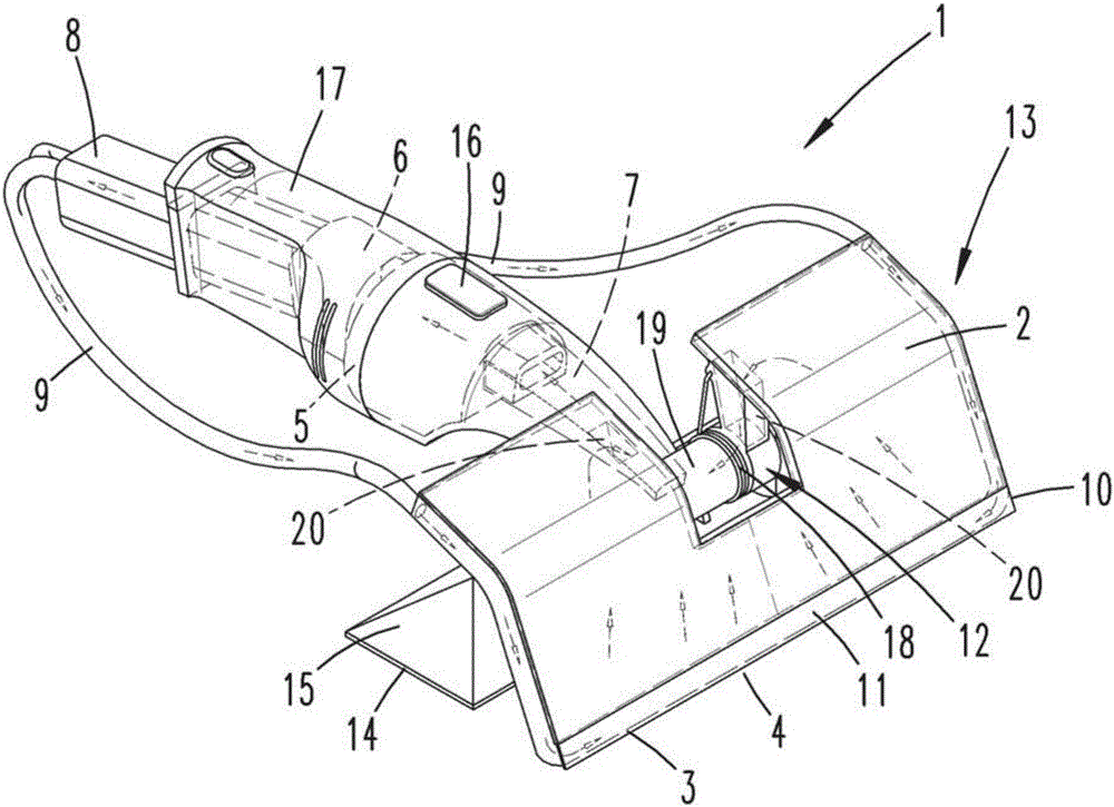 Liquid suction device