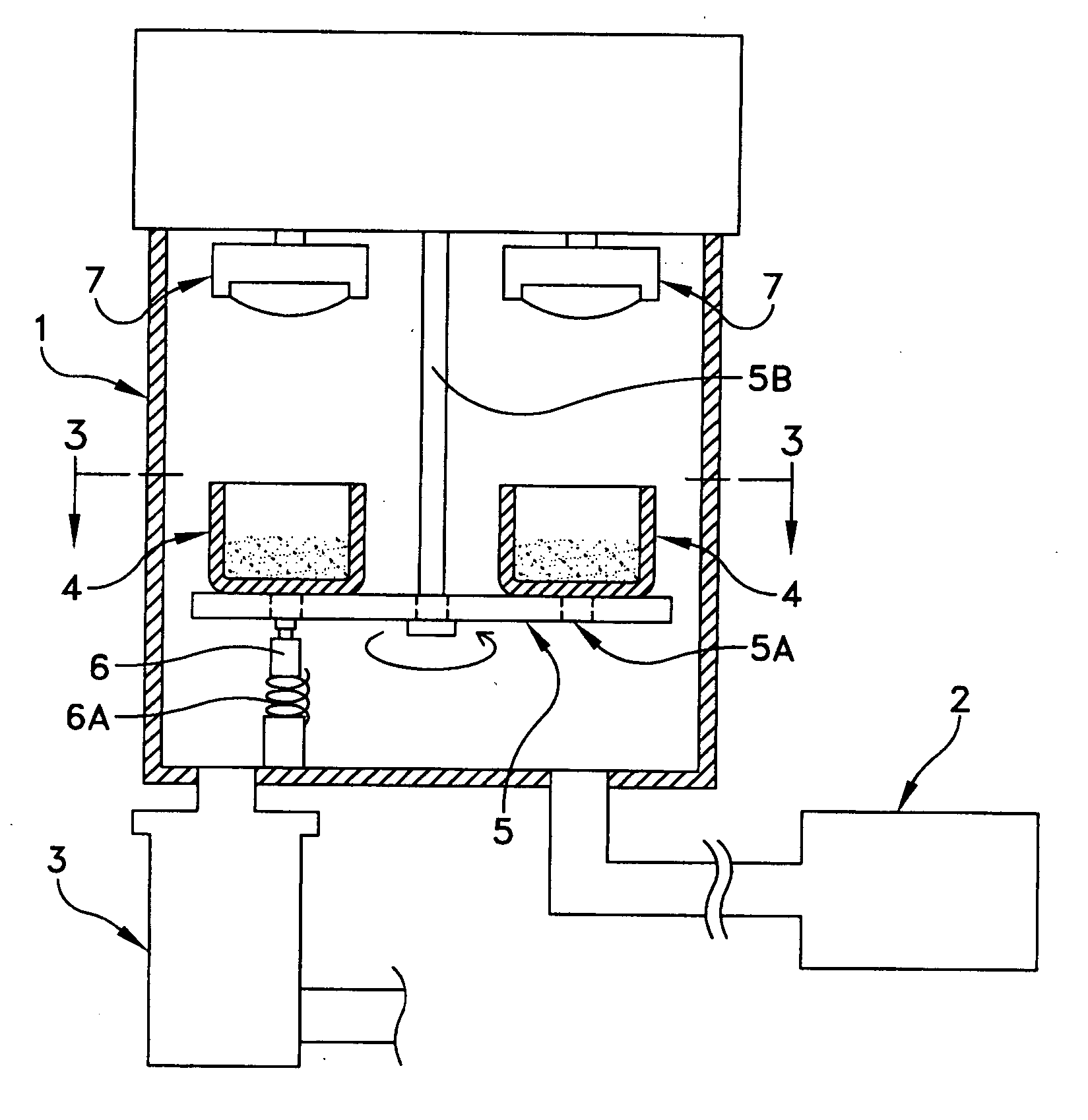 Vacuum deposition of coating materials on powders