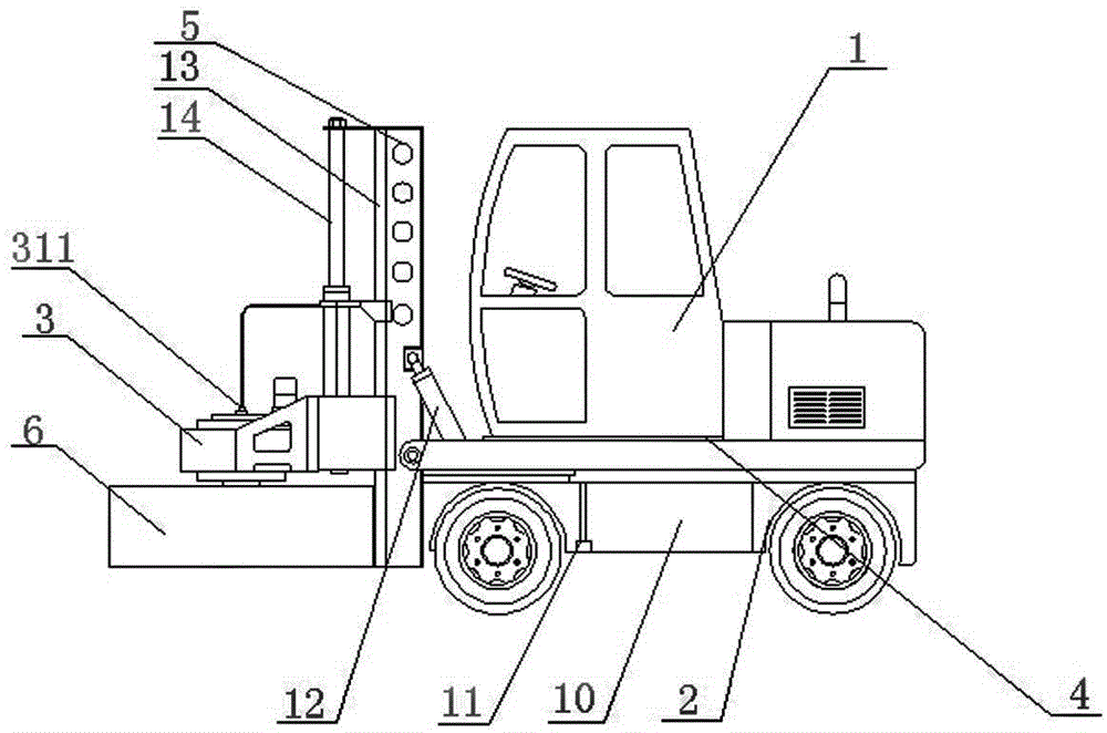 Road well lid repairing machine