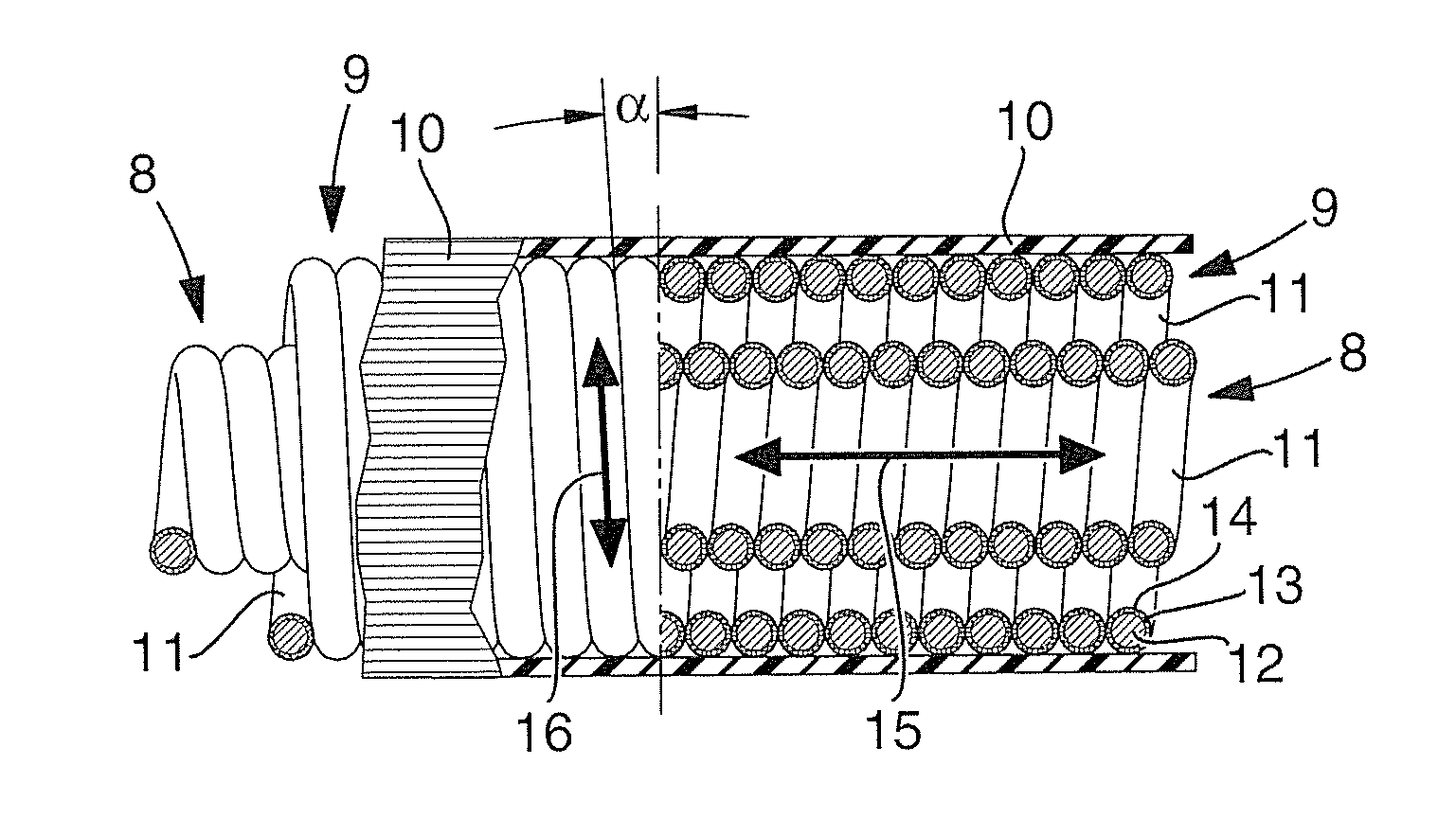 Medical implantable lead and method for the manufacture thereof