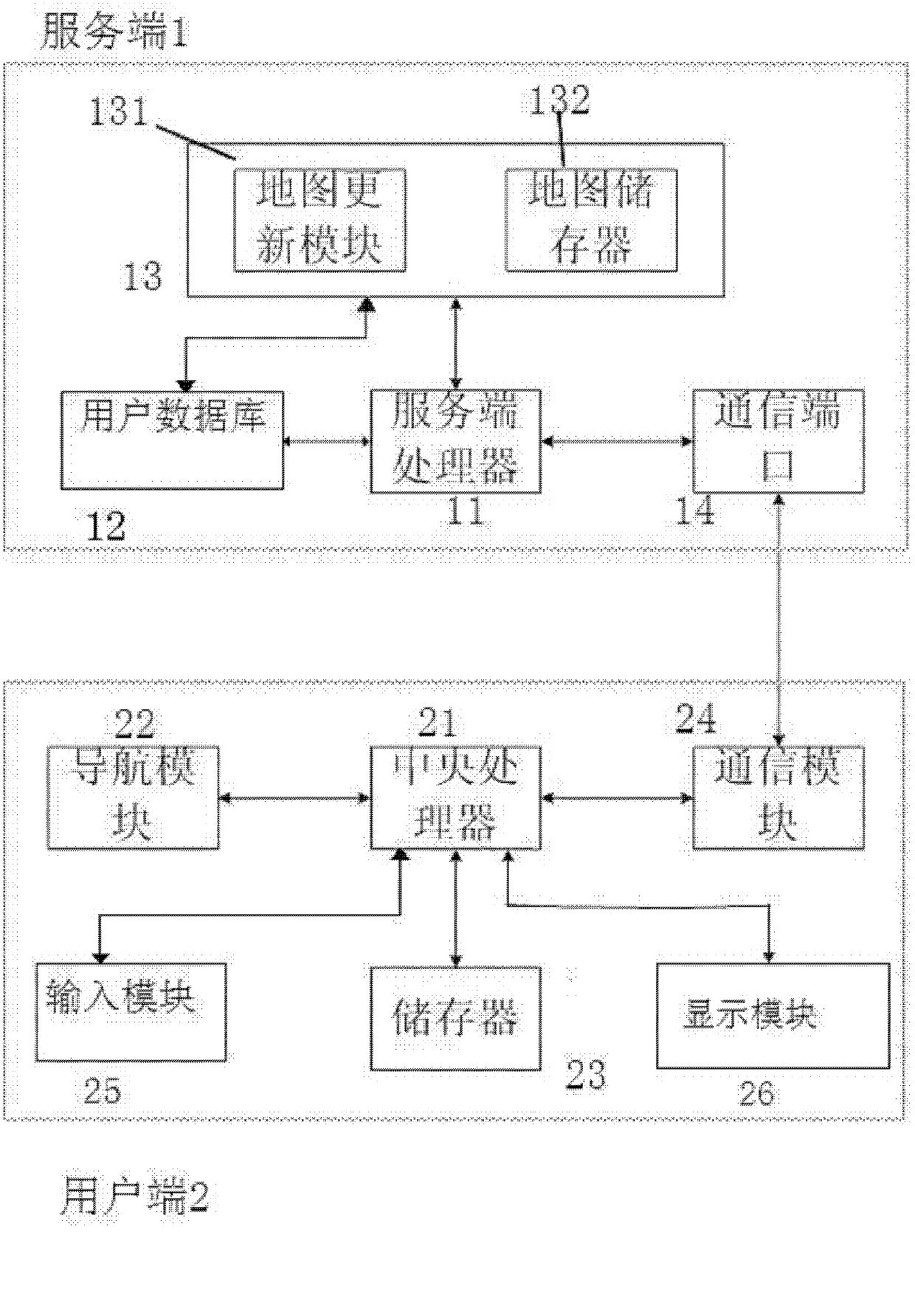 Real-time map navigation system and method