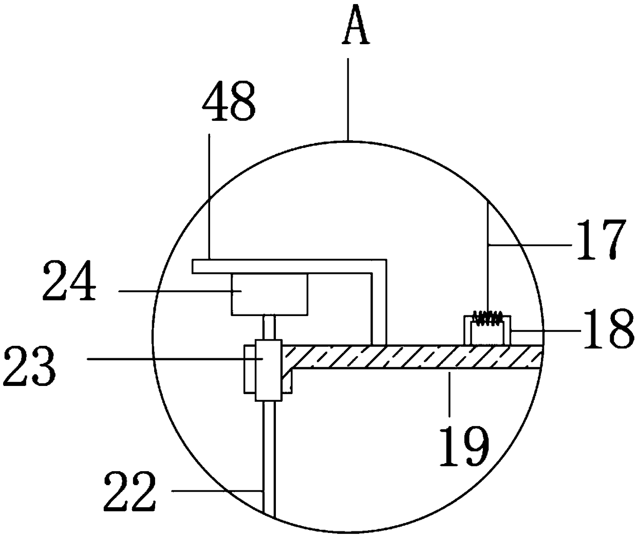 Mechanical shaft part quenching device
