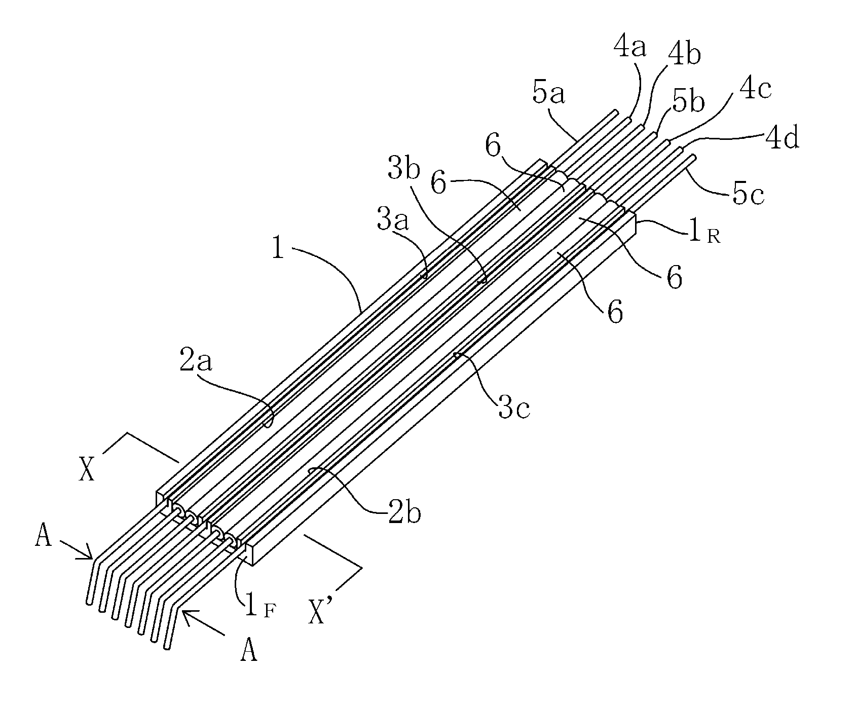 Probe block, probe card and probe apparatus both having the probe block