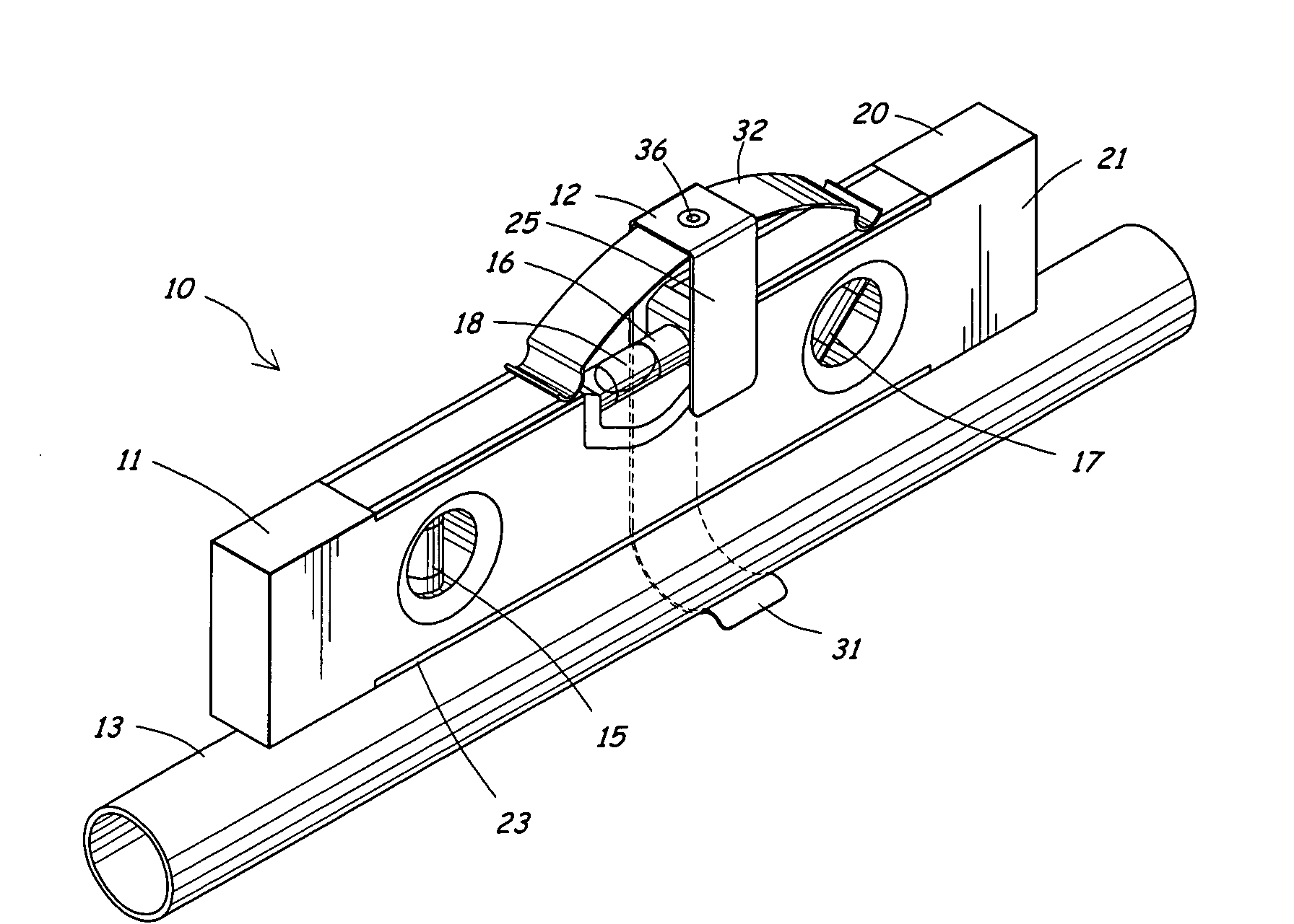 Hands-free level indicating device