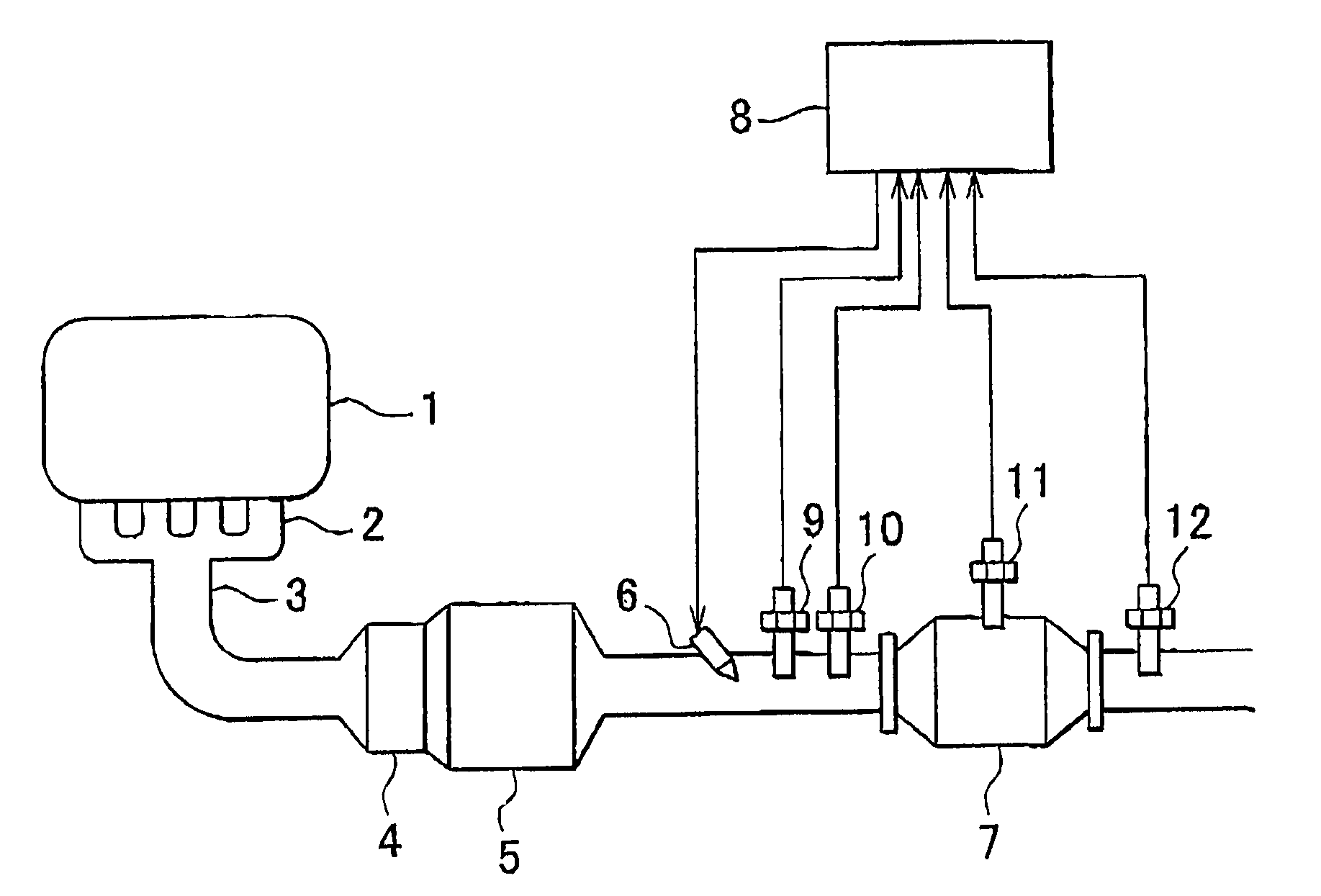 Exhaust gas control apparatus and control method for exhaust gas control apparatus