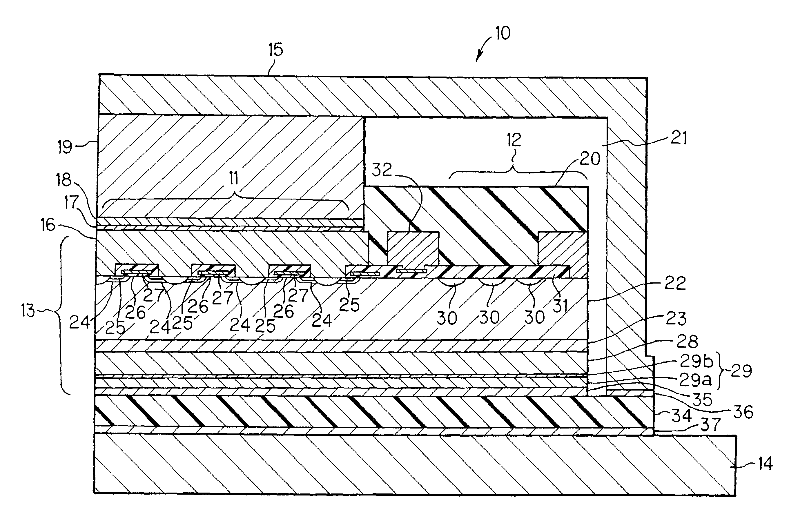 Semiconductor device module structure