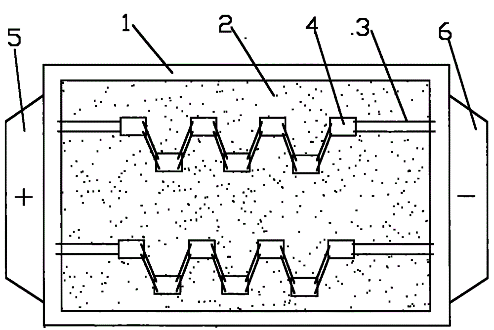 High-light effect and high-power integrated LED with even light spots