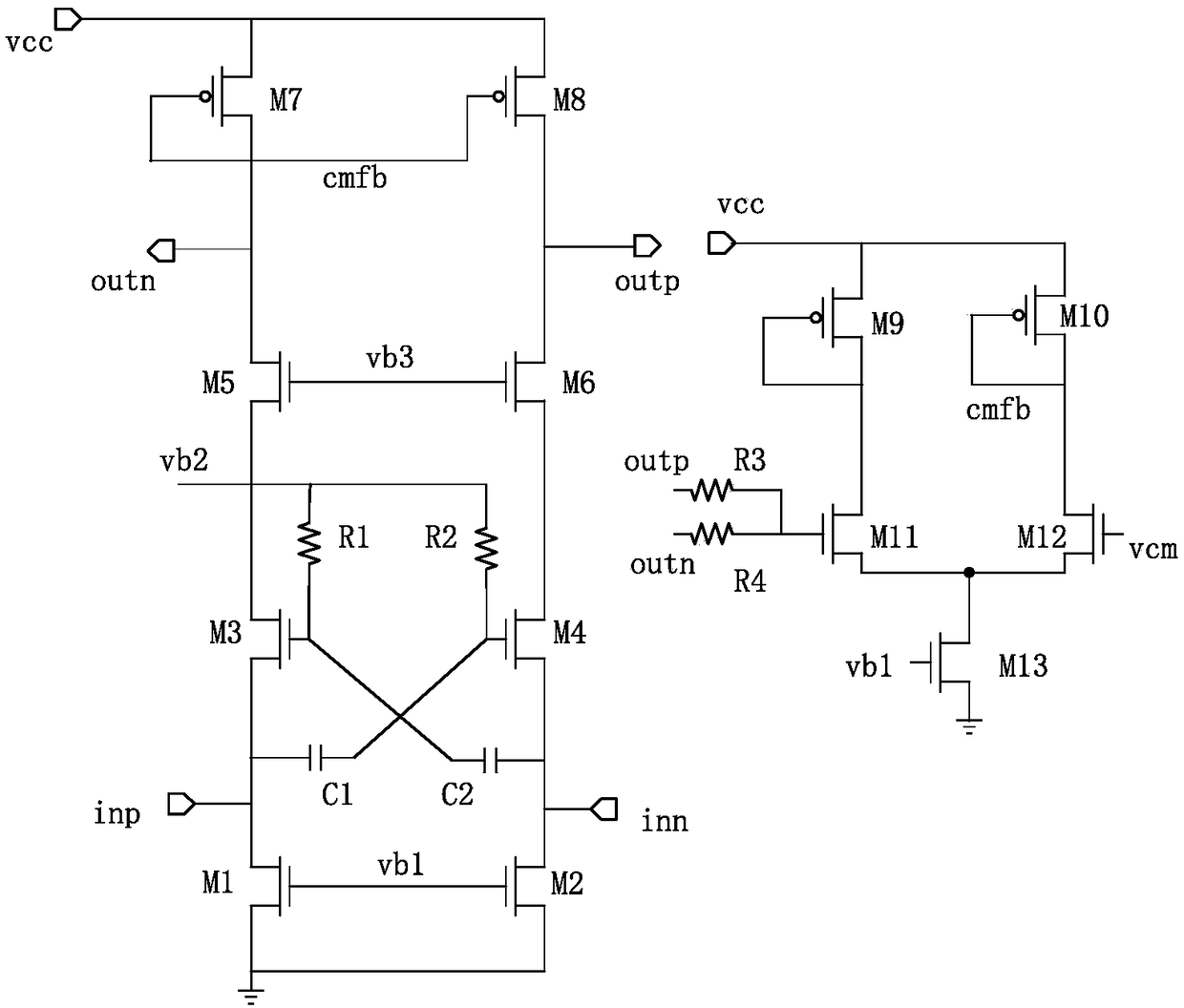 Low power consumption radio frequency front-end integrated circuit oriented to NB_loT