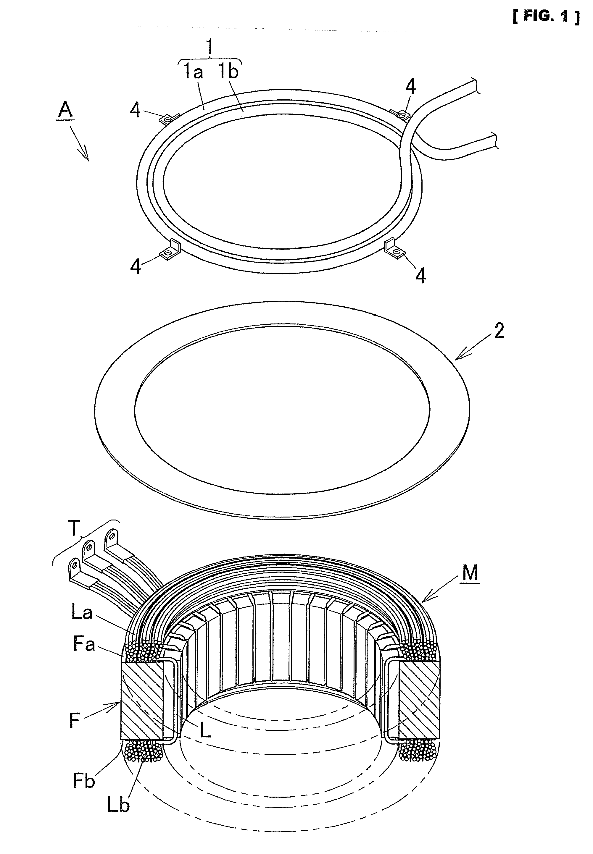 Stator coil heating apparatus and stator coil heating method