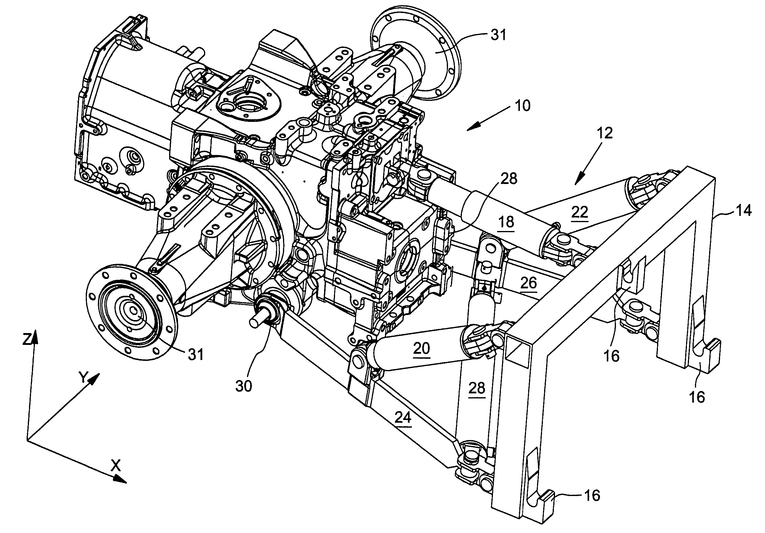 Apparatus for coupling an implement to a working vehicle