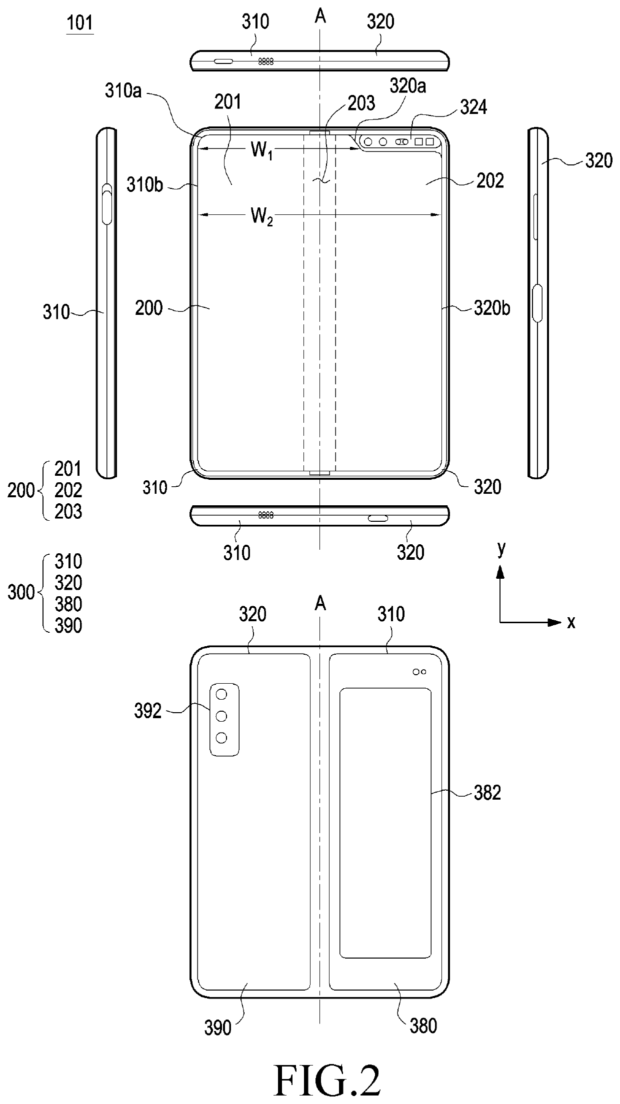 Antenna structure and electronic device including the same