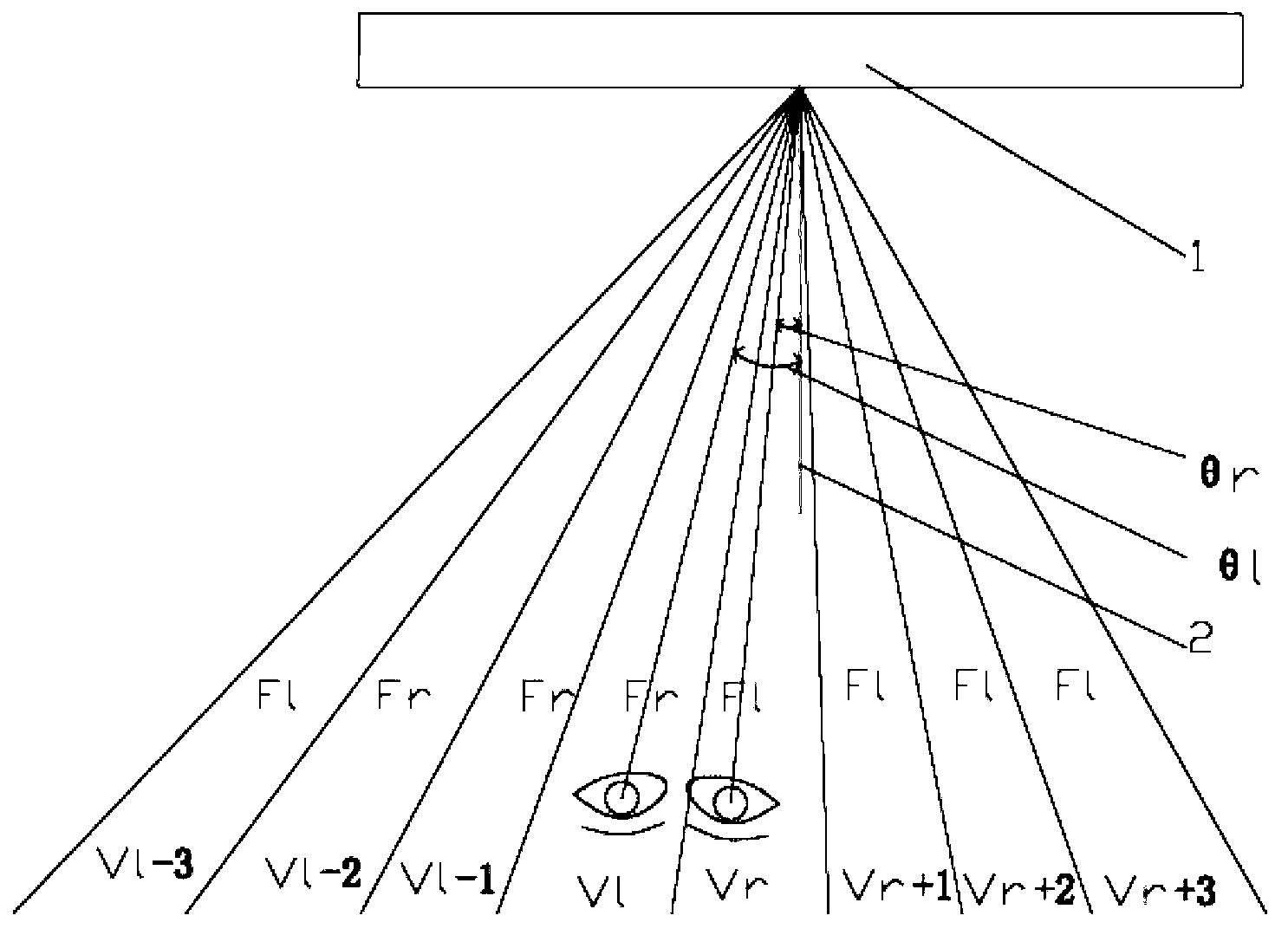 Tracking type multi-angle three-dimensional display image quality improving method