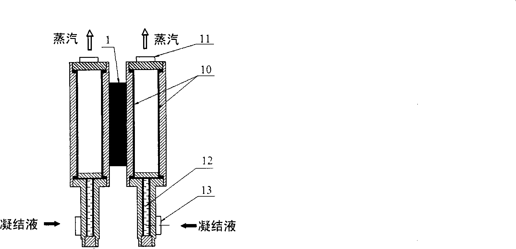 Composite phase change integrated cooling heat dissipation method and device for micro slot group of silicon controlled thyristor device