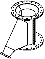 Special-shaped guide hopper suitable for novel pressure vessel system