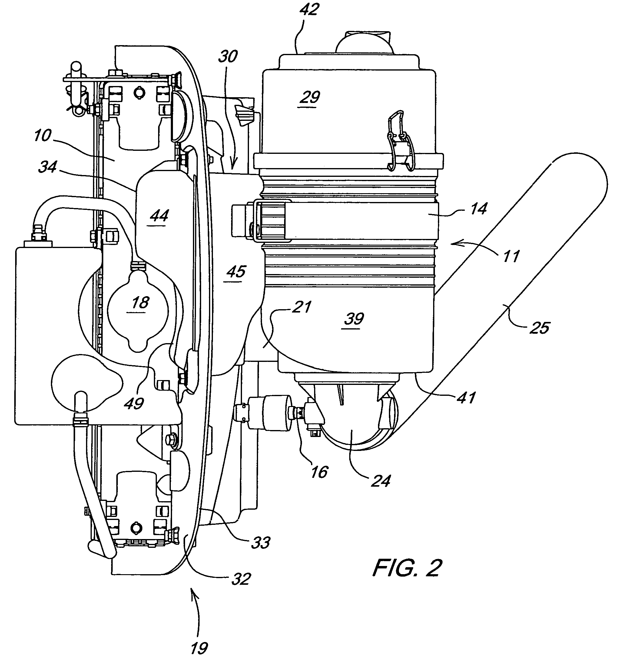 Integrated fan shroud air intake system