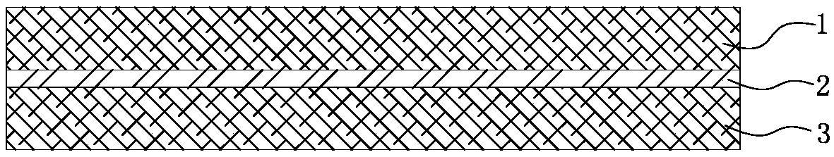 Engine oil filter element end cover non-woven fabric material and manufacturing process thereof