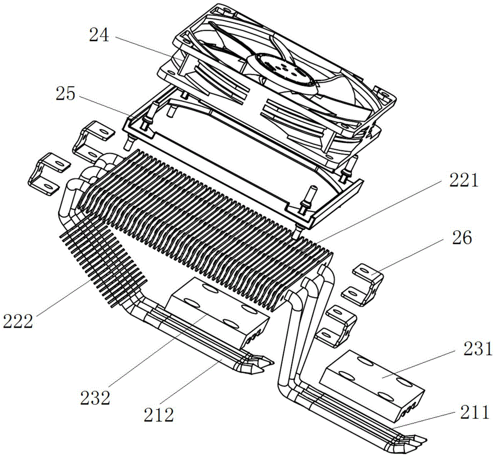 A cooling device and a refrigerator